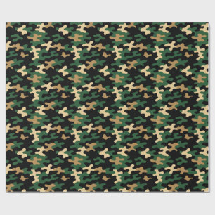 Papel De Regalo Camo Verde