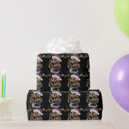 Papel De Regalo Campana de Navidad adorable arte de línea