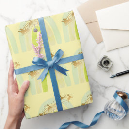 Papel De Regalo Campana de Navidad suave simple divertida y linda