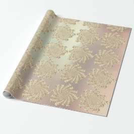 Papel De Regalo Campaña de oro Swarovski Cristales Espiral Infinit