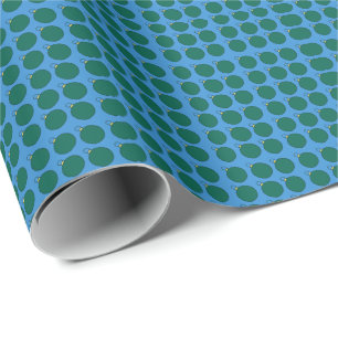 Papel De Regalo Campanas en ilustración verde