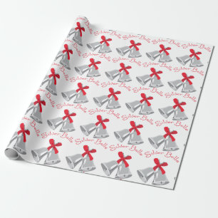 Papel De Regalo Campanas plateadas