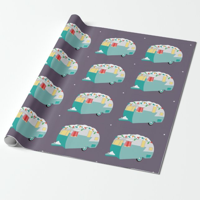 Papel De Regalo Camper Navidades (Desenrollado)