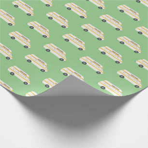 Papel De Regalo Campervan retro Motorhome rv Van Green