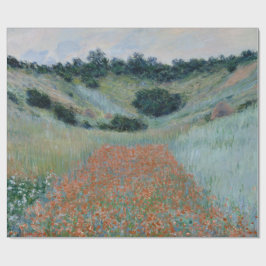Papel De Regalo Campo de adormidera cerca de Giverny Monet