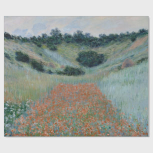 Papel De Regalo Campo de adormidera cerca de Giverny Monet