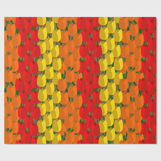 Papel De Regalo Campo Tulip de verano (Superficie plana)