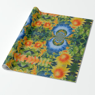 Papel De Regalo Campos de girasol para siempre