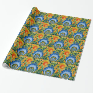 Papel De Regalo Campos de girasol para siempre