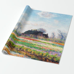 Papel De Regalo Campos de Tulipanes en los Países Bajos, Monet