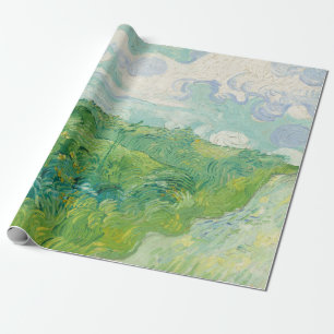 Papel De Regalo Campos verdes de trigo paisaje Art Van Gogh