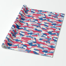 Camuflaje azul blanco rojo