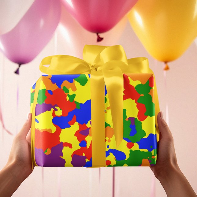 Papel De Regalo Camuflaje Camo Arcoiris colorido (Subido por el creador)