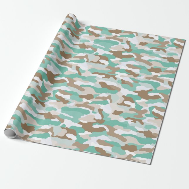 Papel De Regalo Camuflaje costero (Desenrollado)