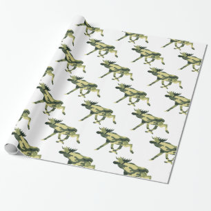 Papel De Regalo Camuflaje de Moose / Elk Woodland / Camo