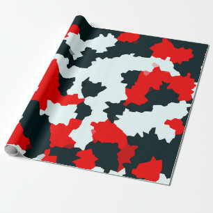 Papel De Regalo Camuflaje de mosaico de abstracción geométrica irr