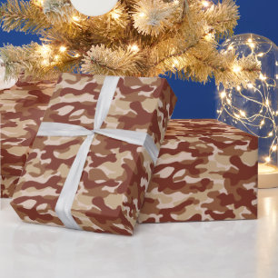 Papel De Regalo Camuflaje de Tanino del Desierto 