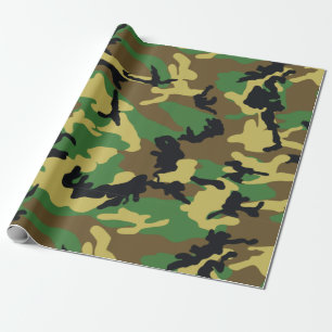 Papel De Regalo "Camuflaje del bosque"