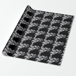 Papel De Regalo Camuflaje Gray Snowmobile