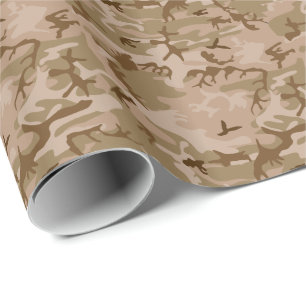 Papel De Regalo Camuflaje militar del desierto moderno