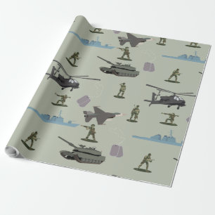 Papel De Regalo Camuflaje Militar Verde Camuflaje del Ejército 