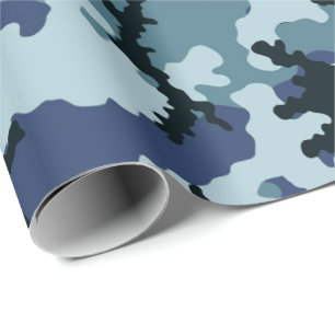 Papel De Regalo Camuflaje naval