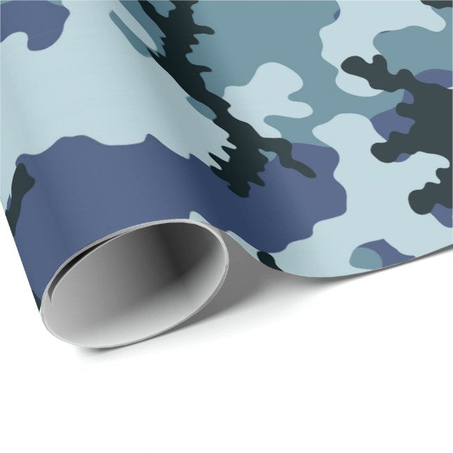 Papel De Regalo Camuflaje naval (Esquina del rollo)