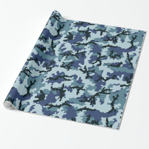 Papel De Regalo Camuflaje naval