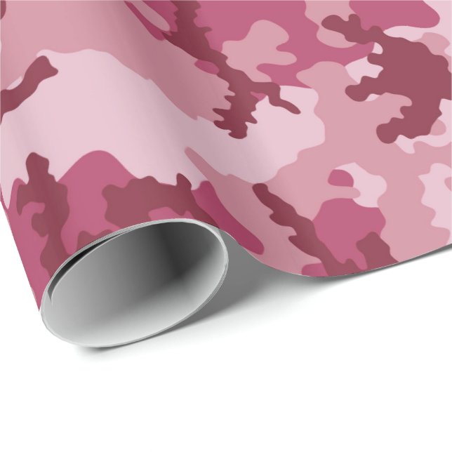 Papel De Regalo Camuflaje rosa (Esquina del rollo)