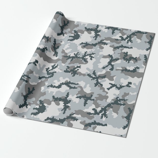 Papel De Regalo Camuflaje urbano (Desenrollado)