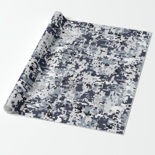 Papel De Regalo Camuflaje urbano de Digitaces de la plata del