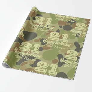 Papel De Regalo Camuflaje verde de Auscam