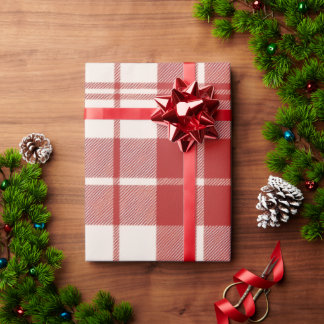 Papel De Regalo Caña de Caramelo Roja