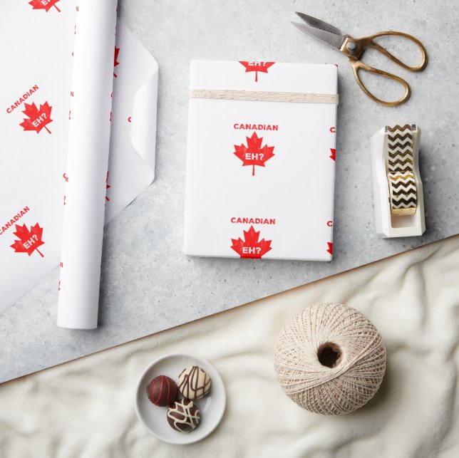 Papel De Regalo ¿Canadá? Hoja de arce (Artesanía)