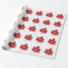 Papel De Regalo Canadiense gracioso