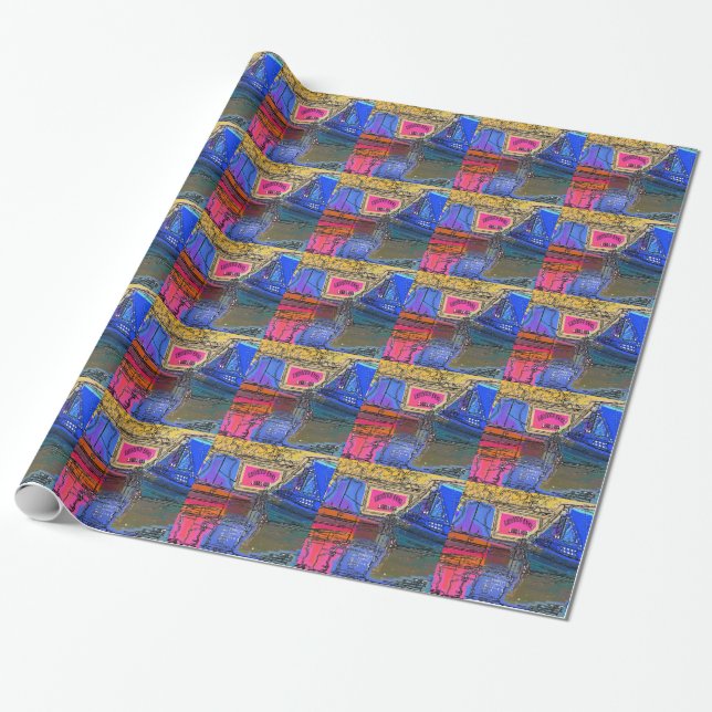 PAPEL DE REGALO CANAL BOATS (Desenrollado)