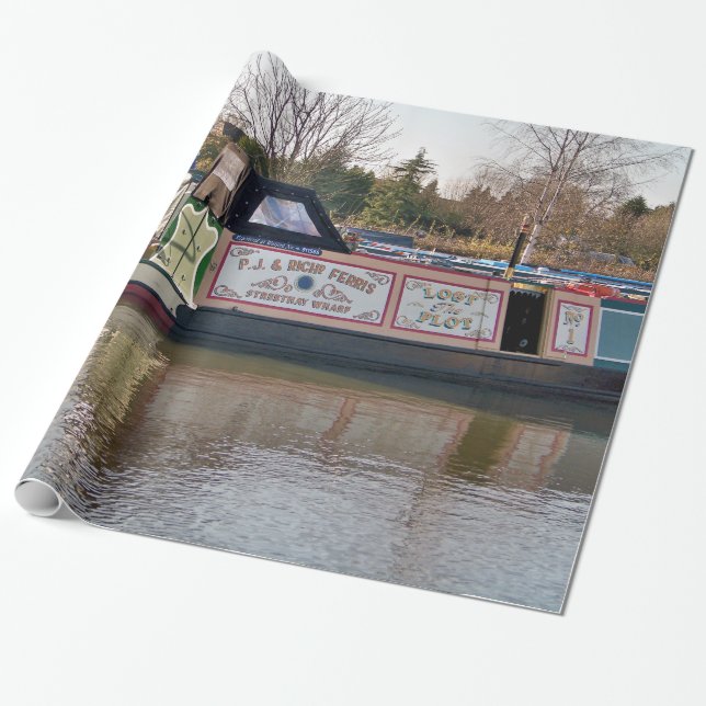 PAPEL DE REGALO CANAL BOATS (Desenrollado)