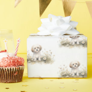 Papel De Regalo Canales De Agua En Daisies