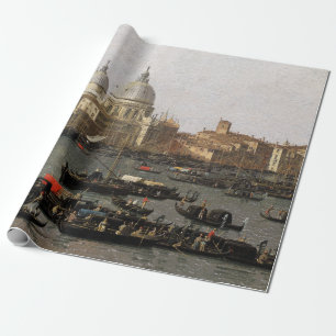 Papel De Regalo Canaletto Venecia, la Cuenca del San Marco