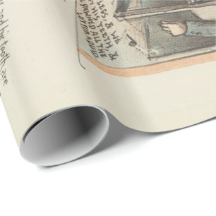 Papel De Regalo Canción de música vintage pobre Callaghan Chorus