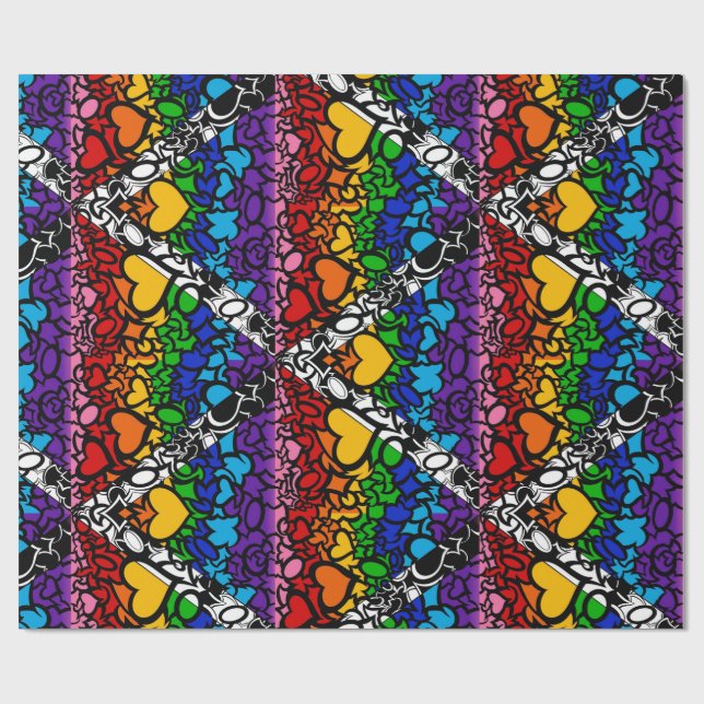 Papel De Regalo Candidatura del Orgullo Arcoiris Gay de 8 Sripe (Superficie plana)