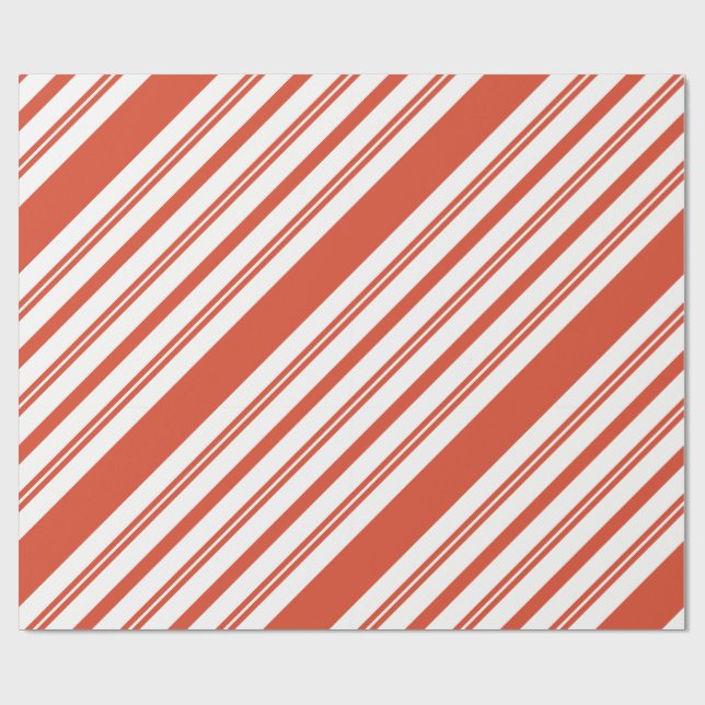 Papel De Regalo Candy Cane Chorus-Stripe-Diagonal (Superficie plana)