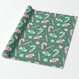 Papel De Regalo Candy Cane Lane