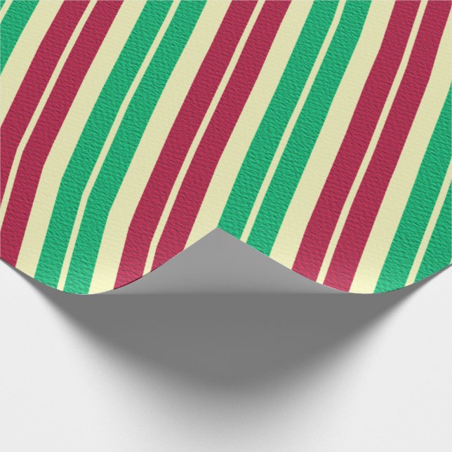 Papel De Regalo Candy Cane Stripe (Esquina)