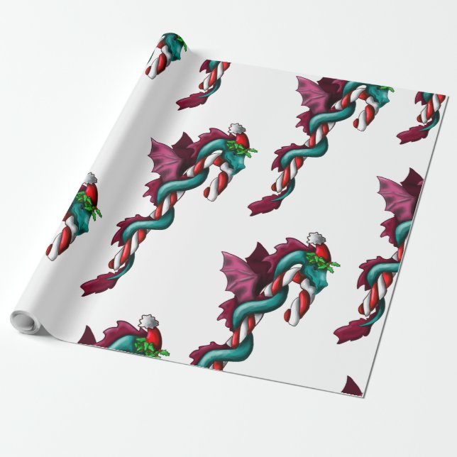 Papel De Regalo Candy Cane Thief (Desenrollado)