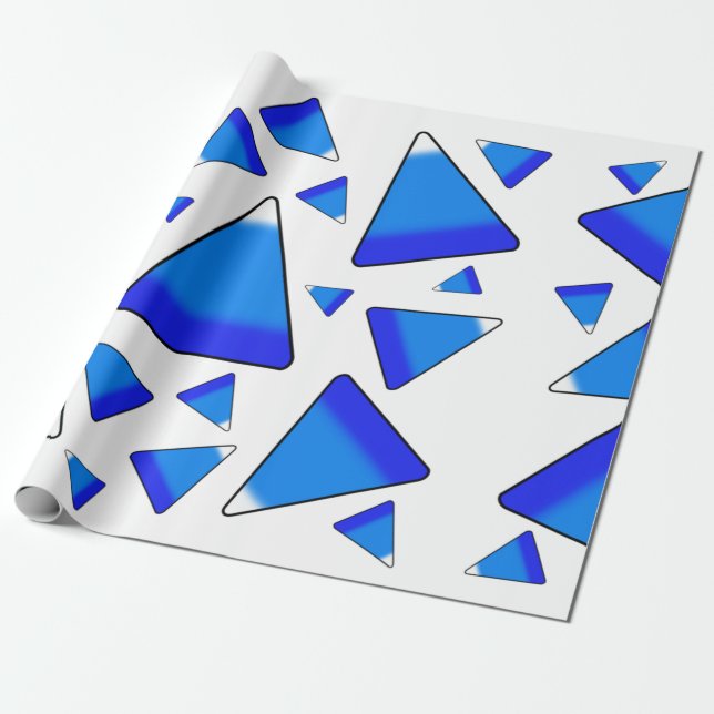 Papel De Regalo Candy Corn Dark Blues (Desenrollado)