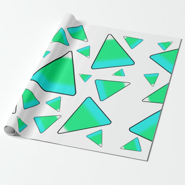Papel De Regalo Candy Corn en Verdes (Desenrollado)