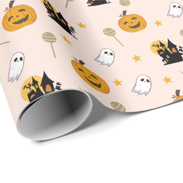 Papel De Regalo Candy Star Halloween (Esquina del rollo)