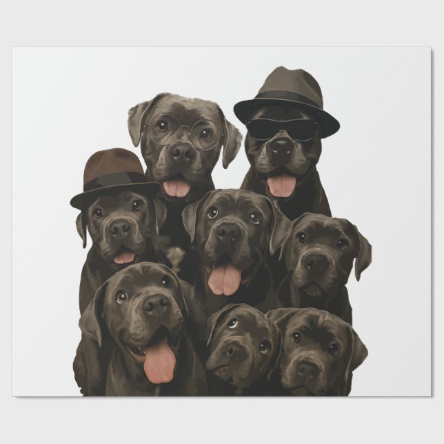 Papel De Regalo Cane Corso (Superficie plana)