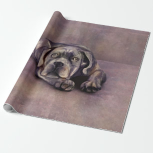 Papel De Regalo Cane Corso - Italiana Mastiff Puppy